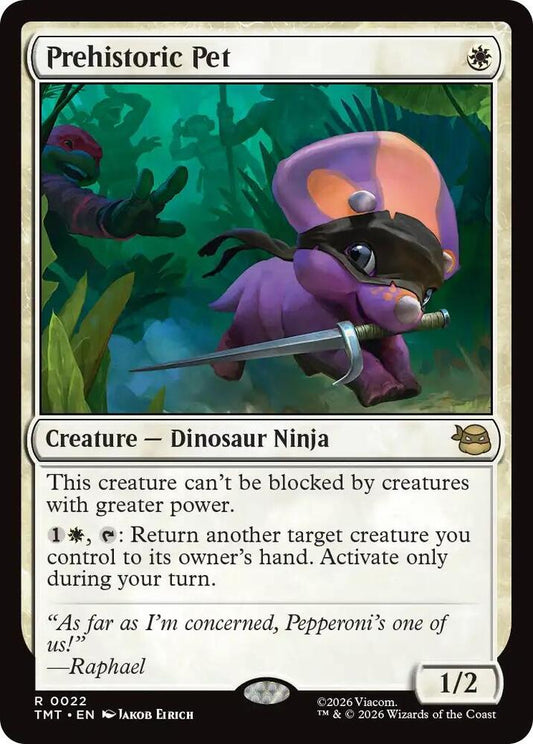 Prehistoric Pet 22/190 (Teenage Mutant Ninja Turtles)  - Foil