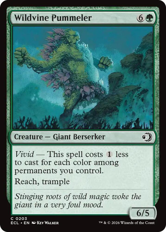 Wildvine Pummeler 203/273 (Lorwyn Eclipsed)  - Foil