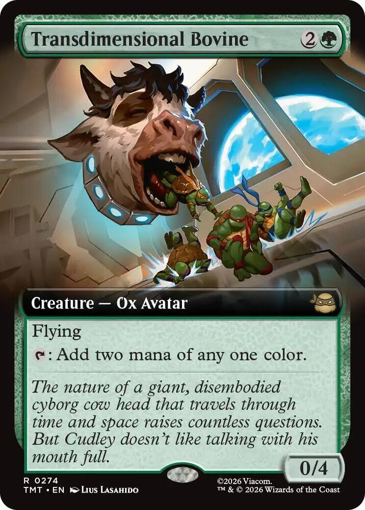 Transdimensional Bovine  274/190 (Teenage Mutant Ninja Turtles)  - Extended Art Foil