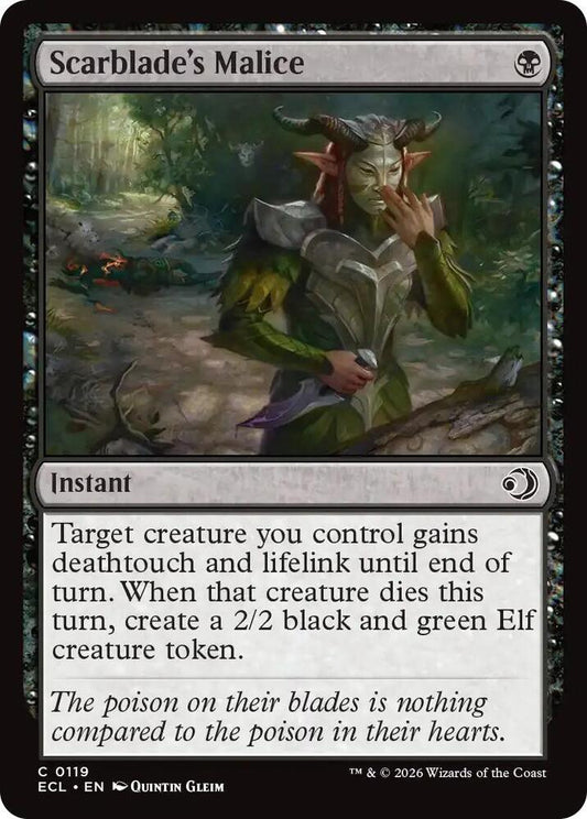 Scarblade's Malice 119 (Lorwyn Eclipsed)  - Foil