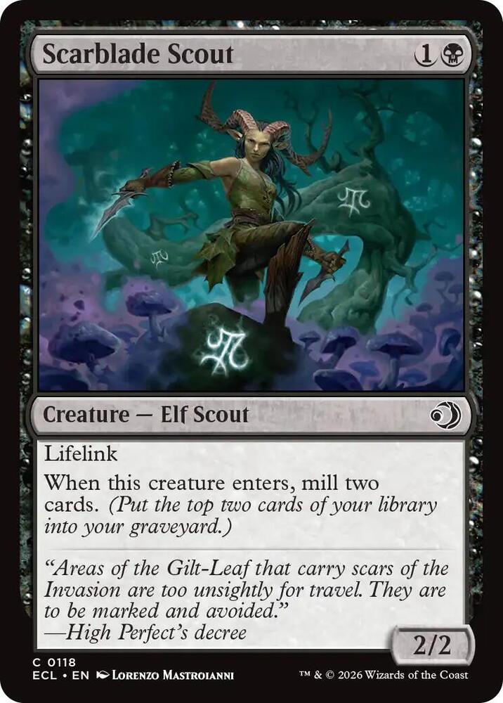 Scarblade Scout 118/273 (Lorwyn Eclipsed)  - Foil