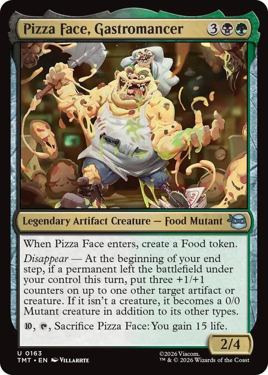 Pizza Face, Gastromancer 163/190 (Teenage Mutant Ninja Turtles)  - Foil