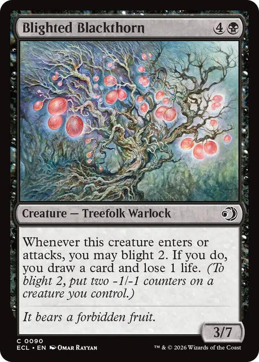 Blighted Blackthorn 90 (Lorwyn Eclipsed)  - Foil