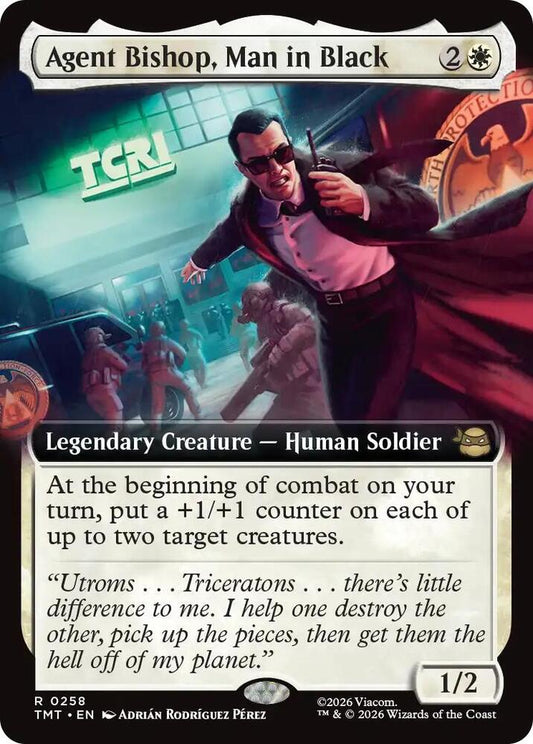 Agent Bishop, Man in Black 258 (Teenage Mutant Ninja Turtles)  - Extended Art 