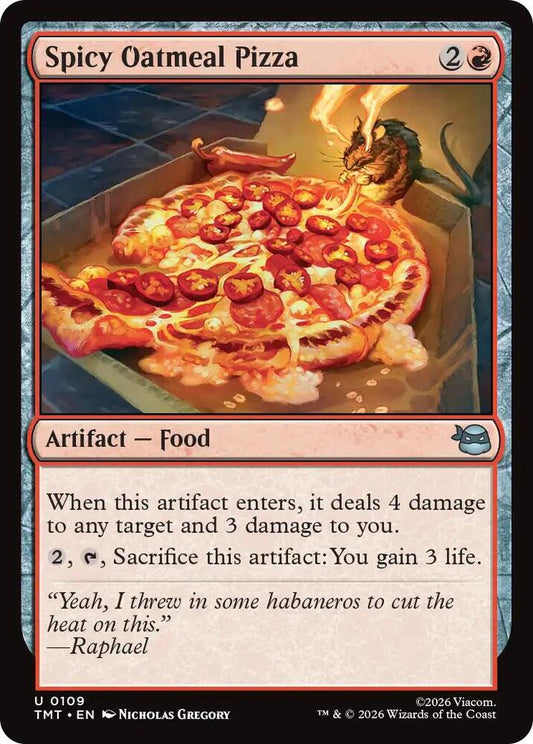 Spicy Oatmeal Pizza 109/190 (Teenage Mutant Ninja Turtles)  - Foil