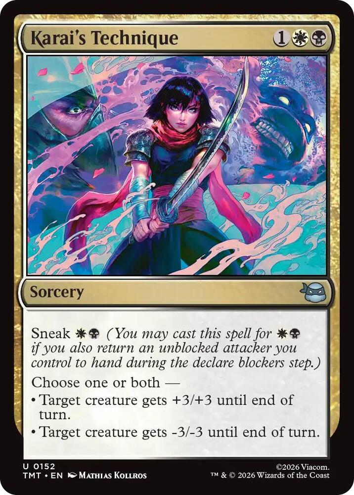 Karai's Technique 152/190 (Teenage Mutant Ninja Turtles)  - Foil