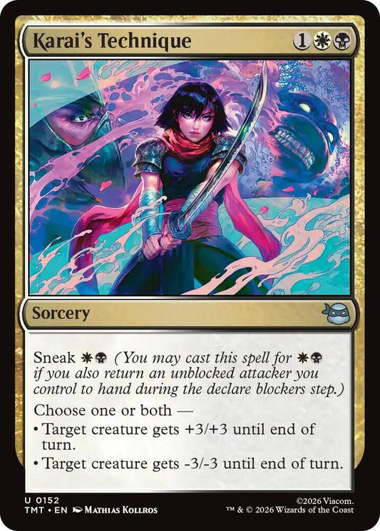 Karai's Technique 152/190 (Teenage Mutant Ninja Turtles)  - Foil