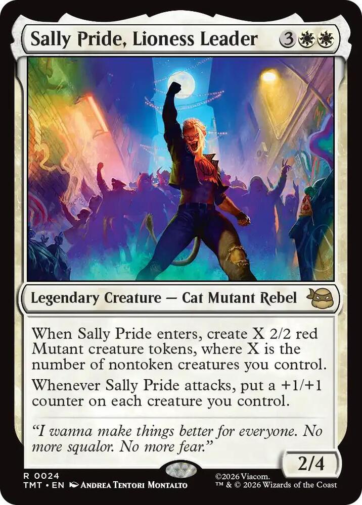 Sally Pride, Lioness Leader 24/190 (Teenage Mutant Ninja Turtles)  - Foil