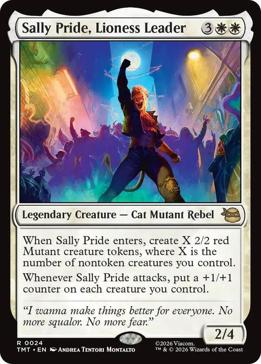 Sally Pride, Lioness Leader 24/190 (Teenage Mutant Ninja Turtles)  - Foil