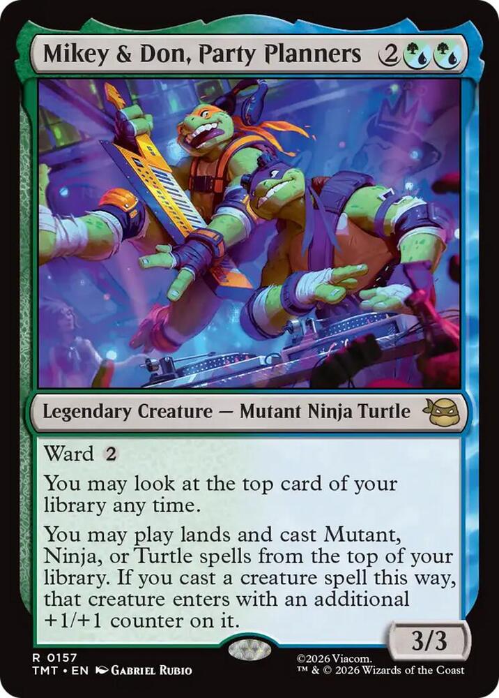 Mikey and Don, Party Planners 157 (Teenage Mutant Ninja Turtles)  - Foil