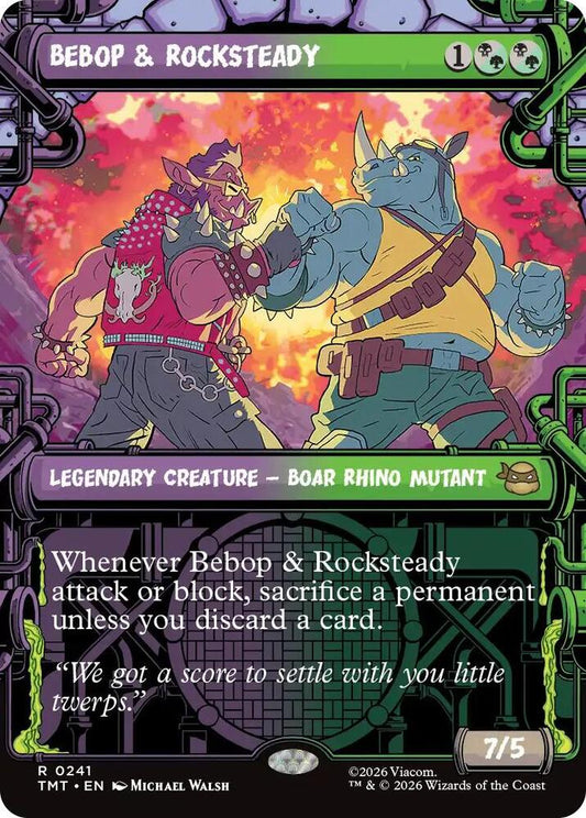 Bebop & Rocksteady 241 (Teenage Mutant Ninja Turtles)  - Showcase Foil