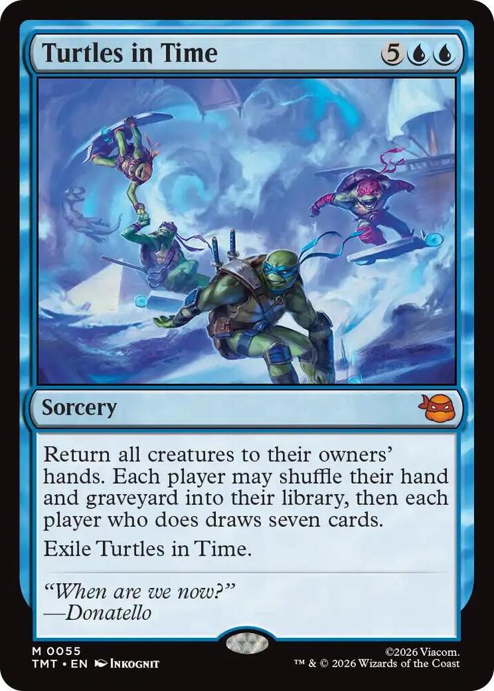 Turtles in Time 55/190 (Teenage Mutant Ninja Turtles)  - Foil