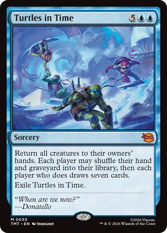 Turtles in Time 55/190 (Teenage Mutant Ninja Turtles)  - Foil