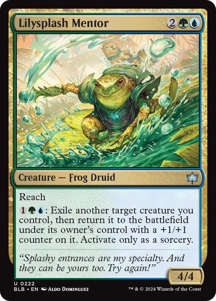 Lilysplash Mentor 222 (Bloomburrow)  - Foil