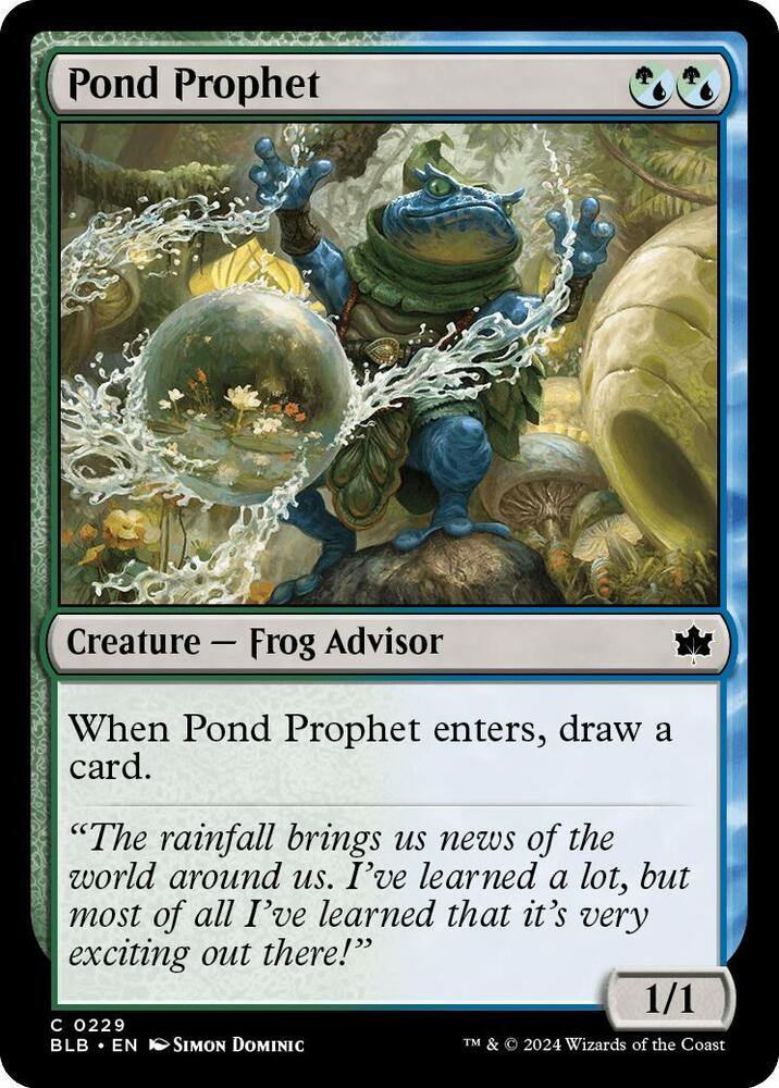 Pond Prophet 229 (Bloomburrow)  - Foil