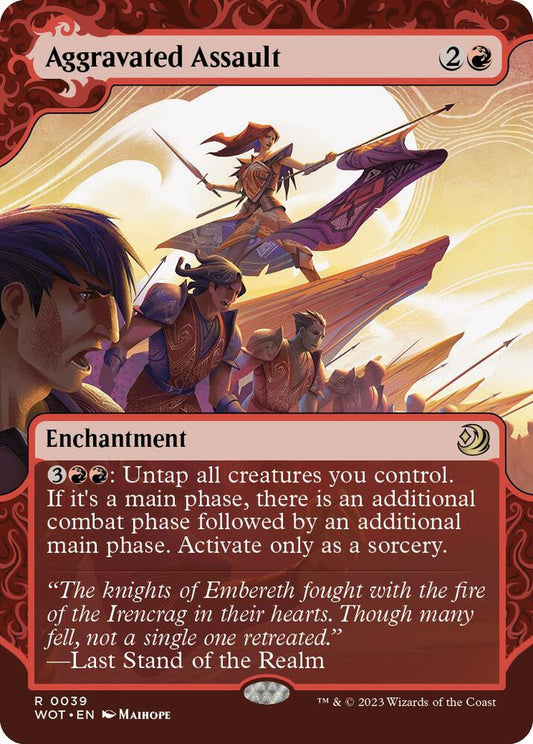 Aggravated Assault 39 (Wilds of Eldraine: Enchanting Tales)  - Showcase