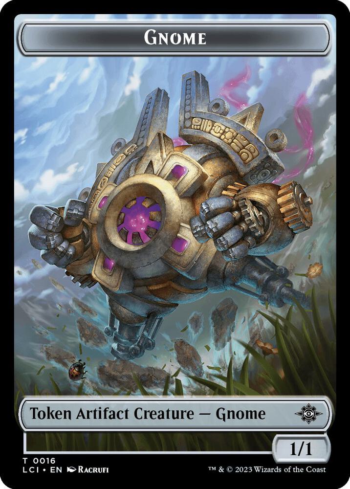 Gnome Angel Double Sided Token 16 // 2 (The Lost Caverns of Ixalan)  - Foil