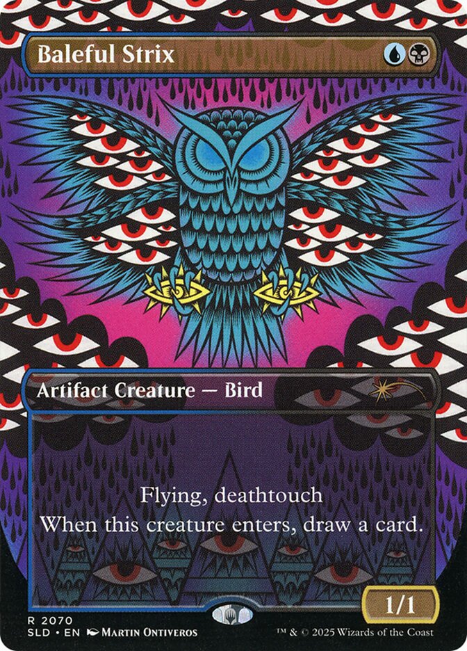 Baleful Strix 2070 (Secret Lair Drop Series)  - Borderless Foil