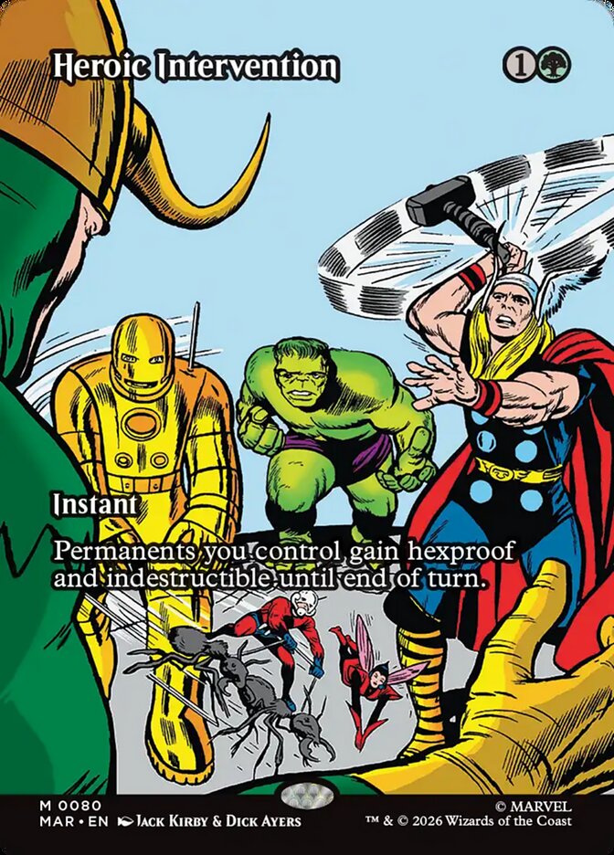 Heroic Intervention 80 (Marvel Universe Eternal-Legal)  - Borderless Foil