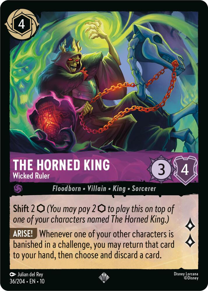 The Horned King Wicked Ruler (Whispers in the Well)  - Cold Foil