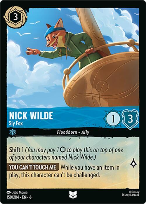 Nick Wilde Sly Fox (Azurite Sea)  - Cold Foil
