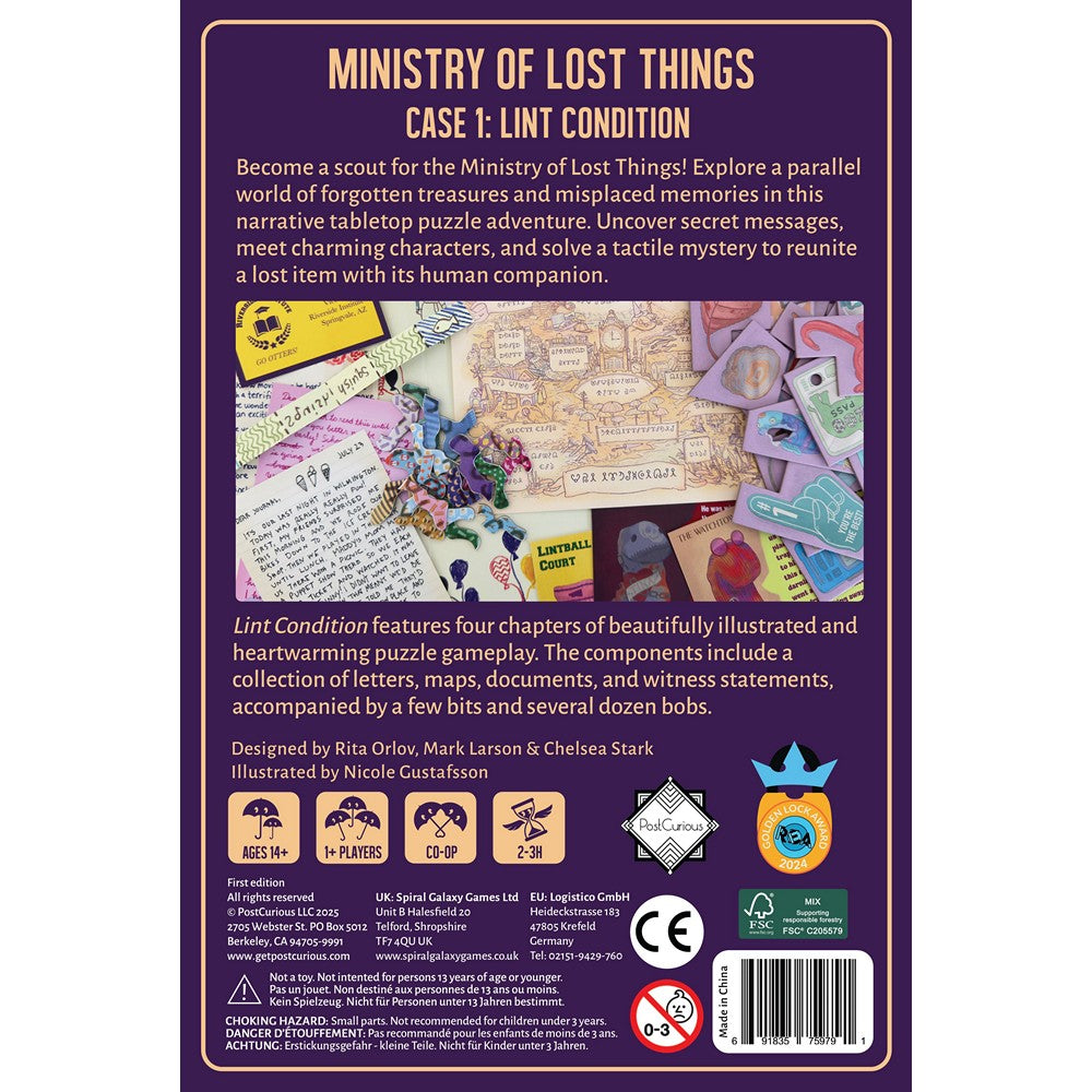 Ministry of Lost Things: Lint Condition