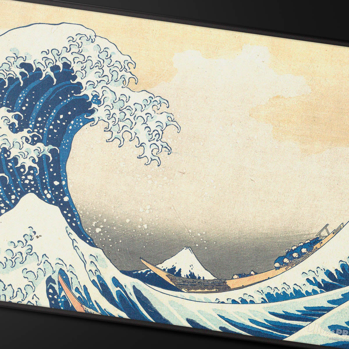Ultra Pro: UP16602 The Great Wave off Kanagawa Black Stitched Playmat