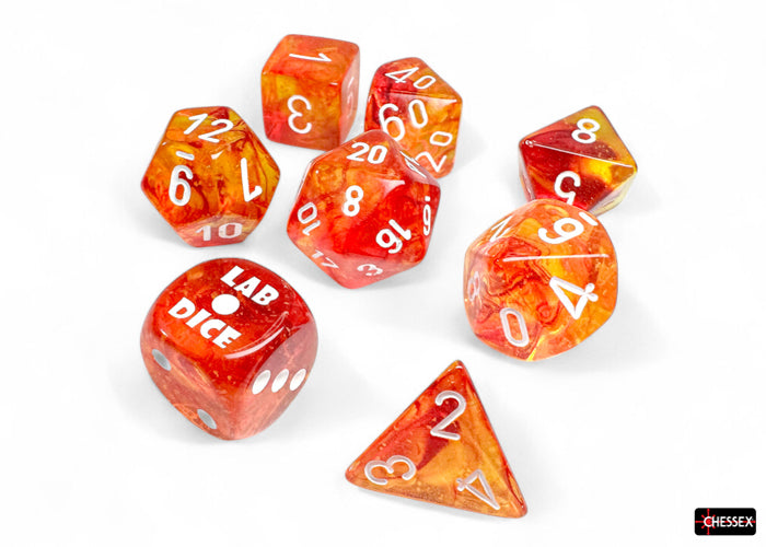 CHX 30073 - Nebula Molten/white Polyhedral 7-Die Set