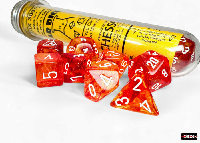 CHX 30073 - Nebula Molten/white Polyhedral 7-Die Set
