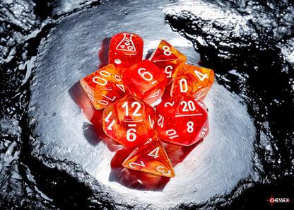 CHX 30073 - Nebula Molten/white Polyhedral 7-Die Set