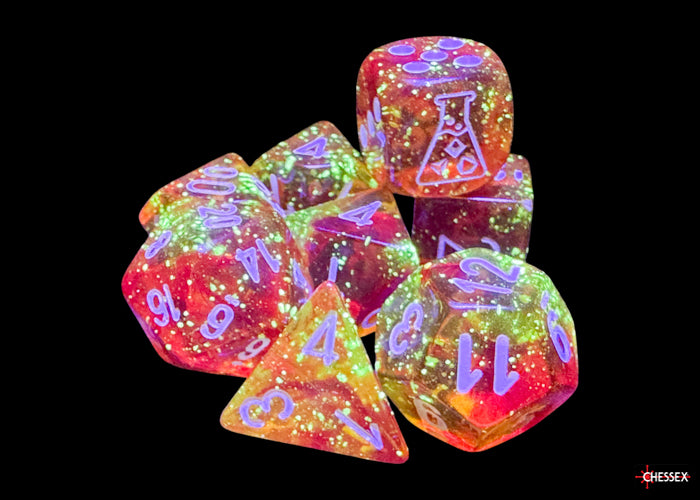 CHX 30073 - Nebula Molten/white Polyhedral 7-Die Set