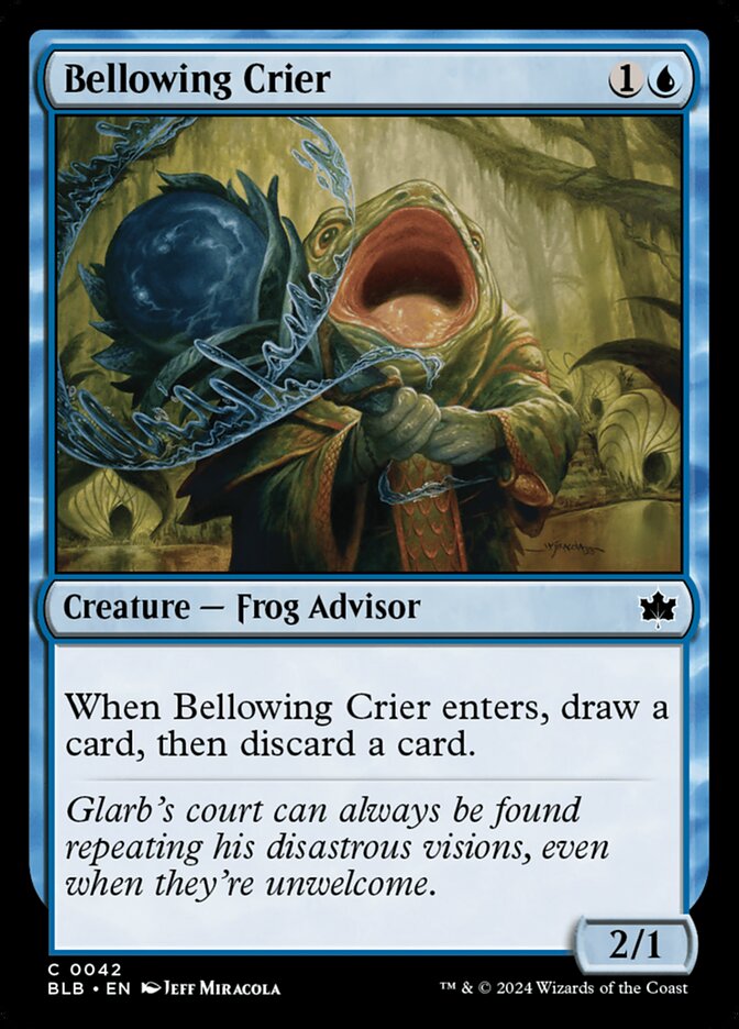 Bellowing Crier 42 (Bloomburrow)  - Foil