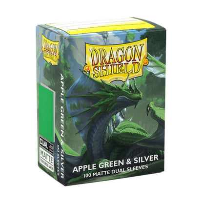 Dragon Shield: Sleeves - Matte Dual - Apple Green & Silver