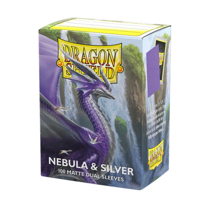 Dragon Shield: Sleeves - Matte Dual - Nebula & Silver