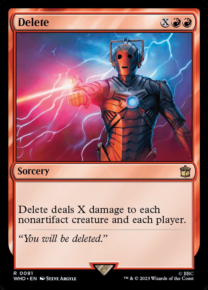 Delete 81/331 (Universes Beyond: Doctor Who)  - Foil