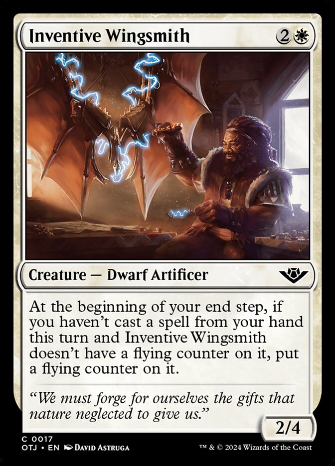 Inventive Wingsmith 17/286 (Outlaws of Thunder Junction)  - Foil