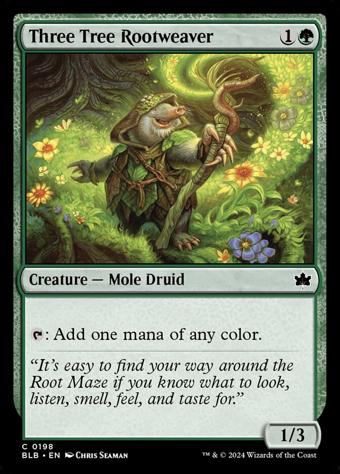 Three Tree Rootweaver 198 (Bloomburrow) 