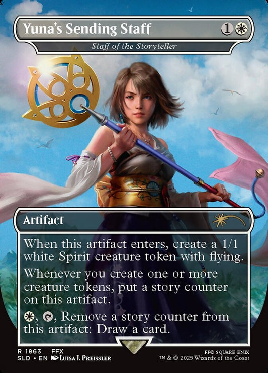 Yuna's Sending Staff // Staff of the Storyteller 1863 (Secret Lair Drop Series)  - Borderless