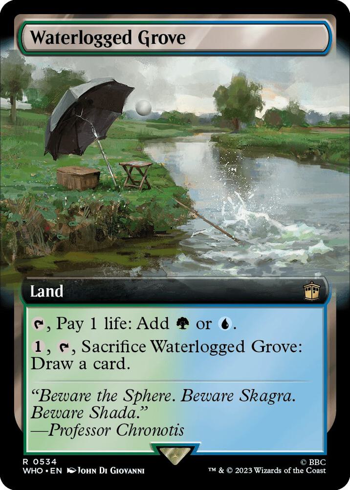 Waterlogged Grove 534/331 (Universes Beyond: Doctor Who)  - Extended Art
