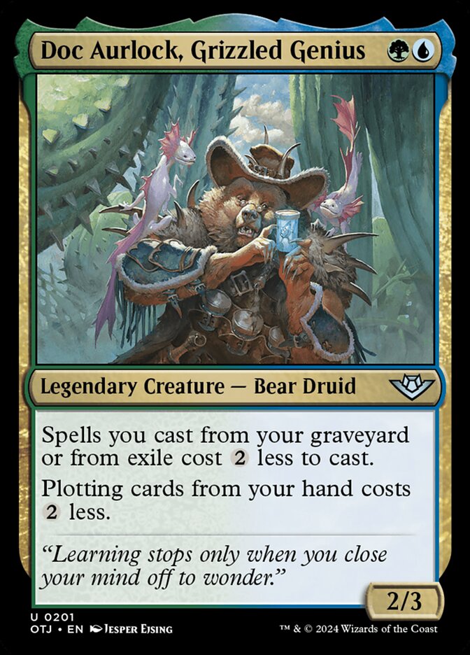 Doc Aurlock, Grizzled Genius 201 (Outlaws of Thunder Junction)  - Foil