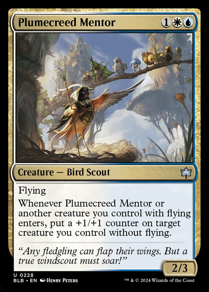 Plumecreed Mentor 228 (Bloomburrow) 