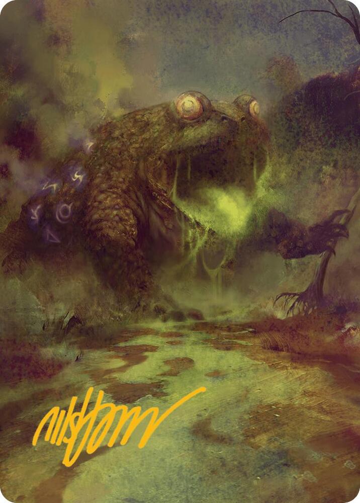 The Gitrog Monster Art Card Gold Stamped Signature 52 (Art Series: Bloomburrow) 