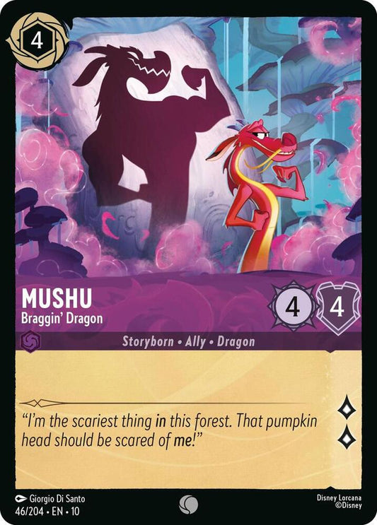 Mushu Braggin Dragon (Whispers in the Well)  - Cold Foil