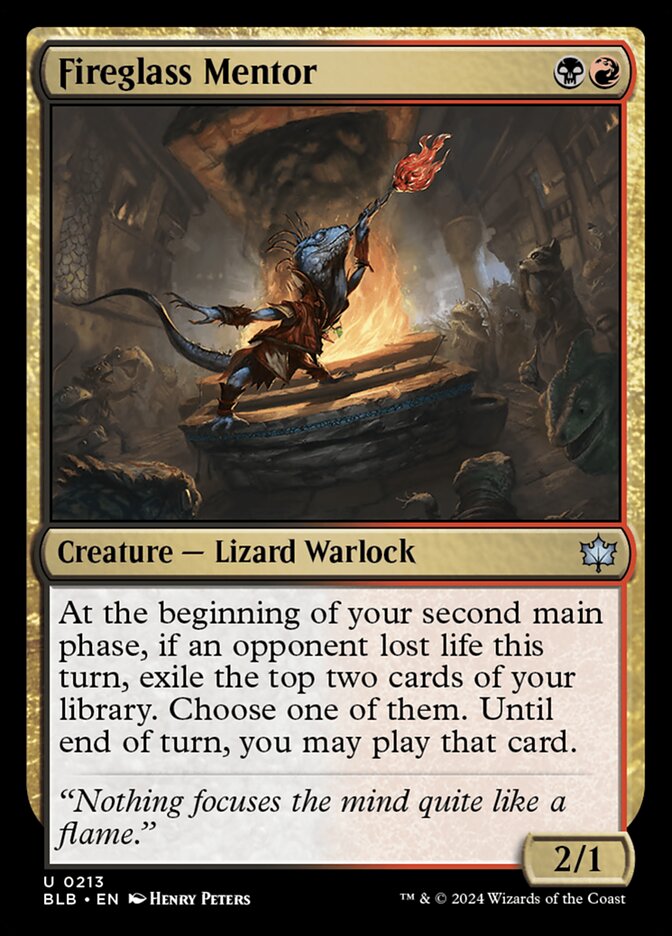 Fireglass Mentor 213 (Bloomburrow) 