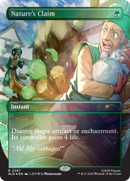 Magic The Gathering Secret Lair: Avatar the Last Airbender My Cabbages! [Rainbow Foil Edition]