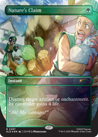 Magic The Gathering Secret Lair: Avatar the Last Airbender My Cabbages! [Rainbow Foil Edition]