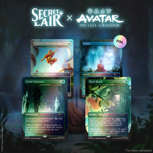 Magic The Gathering Secret Lair: Avatar the Last Airbender A Lot to Learn [Rainbow Foil Edition]