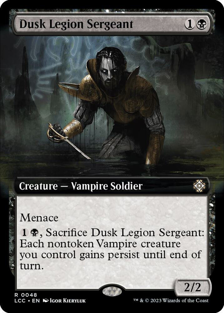 Dusk Legion Sergeant 48/370 (Commander: The Lost Caverns of Ixalan)  - Extended Art