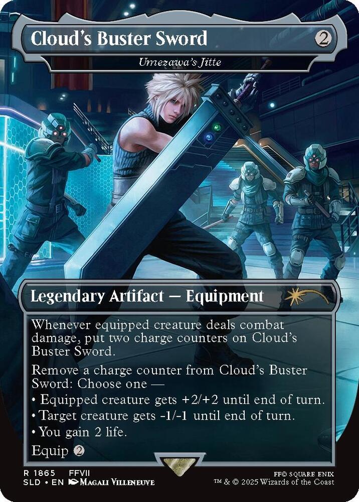 Cloud's Buster Sword // Umezawa's Jitte 1865 (Secret Lair Drop Series)  - Borderless