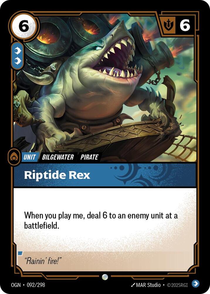 Riptide Rex 92/298 (Origins)  - Foil